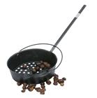 Straight-sided chestnut pan with handle 30 cm