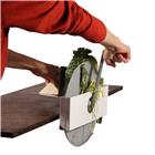 Handle turned cabbage cutter