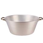 Aluminium basin for grease and jam - 47 litres
