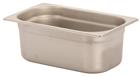 Stainless steel gastronorm container 1/4. Height: 10 cm EN-631