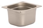 Stainless steel gastronorm container 1/6. Height: 10 cm EN-631