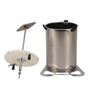Stainless steel 20 litre apple grinder for a drill