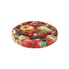 Twist-off lids with matt fruit décor - 63 mm by 10