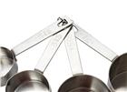 Set of 4 stainless steel measuring cups