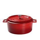 Round casserole dish - 32 cm - red