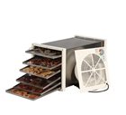Tunnel food dehydrator in stainless steel with 6 trays