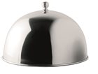 Cloche covers flat stainless steel diameter 24.5 cm