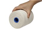 Roll 1 kg of string for deli smooth white flax