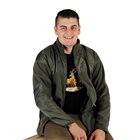 Bartavel Artic plain man fleece jacket olive 3XL