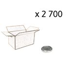 Box of 2700 48 mm silver capsules