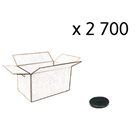 Box of 2700 48 mm black capsules