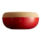 Fruit and onion conservation bowl red cork tray Grand Cru Emile Henry