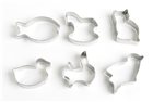 6 stainless steel pet cookie cutters