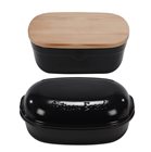 Set for loaf of bread and storage box in black ceramic with truffle Emile Henry - Exclusive