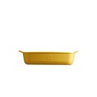Rectangular oven dish 30 cm le bon dish in yellow glazed ceramic Provence Emile Henry