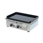 Professional enamelled cast iron 20 mm 60x40 cm gas plancha 6 400 W stainless steel frame made in France