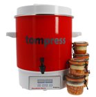 Digital enamelled Tom Press steriliser with a tap - small model - 16 litres