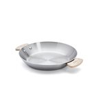 28 cm 3-layer stainless steel induction pan with removable handle made in France