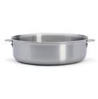 28 cm straight pan with removable 3-layer induction stainless steel handle made in France