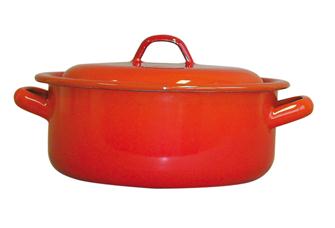 Orange stew pot, diameter 20 cm