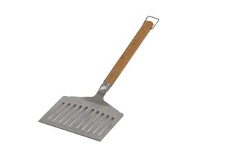 Extra wide spatula for barbecues and planchas