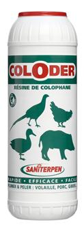 Coloder rosin for peeling and plucking 600 g.