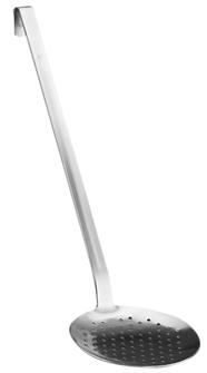 One piece stainless steel skimmer 12 cm
