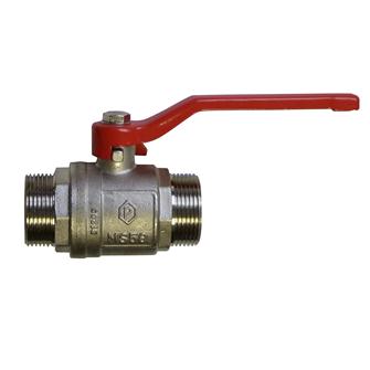 Bronze and stainless steel quarter turn valve - 3/4"" (33/42) - male - male
