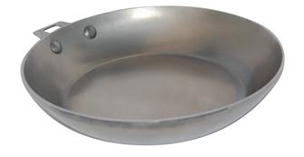 Frying pan - 28 cm - with no handle and beeswax coating
