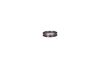 Stainless steel perforated tart ring - 10 cm in diameter