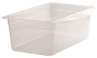 Gastronorm container 1/1 in polypropylene. Height 20 cm