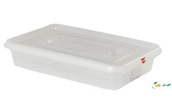 Hermetic plastic box Gastronorm 1/1. Capacity: 13 litres, Height: 10 cm