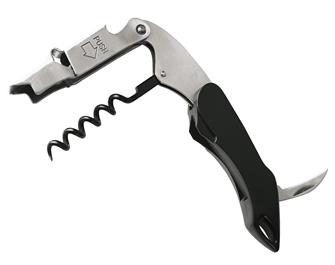 Professional waiter´s corkscrew with double trigger