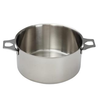 Stainless steel saucepan 24 cm without a lifting handle