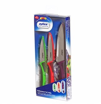 Box set of 3 stainless steel knives - 9, 10 and 14 cm
