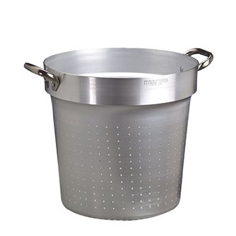 Round 45 cm aluminium strainer for cooking pot