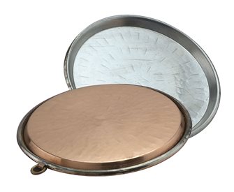 Copper socca dish 60 cm