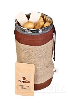 Storage bag with potatoes