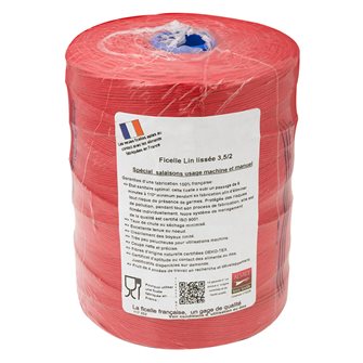 Roll 1 kg of string for red smooth linen sausages