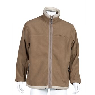 Long-sleeved fleece jacket with long sleeves Bartavel Husky beige 3XL