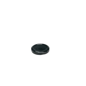 Black twist off capsules of 53 mm diameter by 20