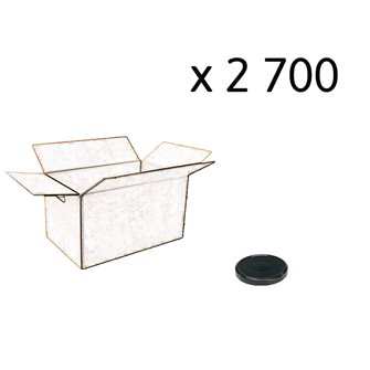 Box of 2700 48 mm black capsules