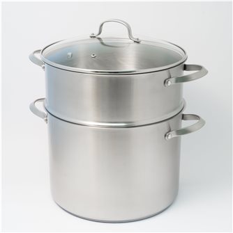 Couscous pot in stainless steel - 30 cm - 16 litres