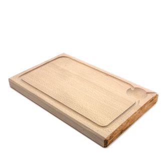 Cutting board 38 x 25 cm in one piece with channel made in France