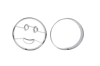 Set of 2 smile cutters / round