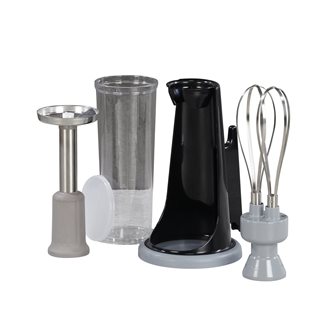 Puree stand and whisk accessories with holder and 1 liter bowl available for Mini Pro and Dynamic blenders