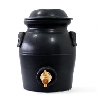Grey stoneware vinegar maker - 3.5 litres