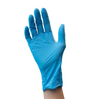 Disposable Blue Nitrile Gloves Powder Free size 6/7 S (per 100)
