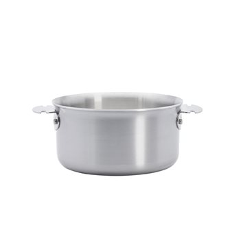 18 cm casserole removable handle 3-layer induction stainless steel made in France